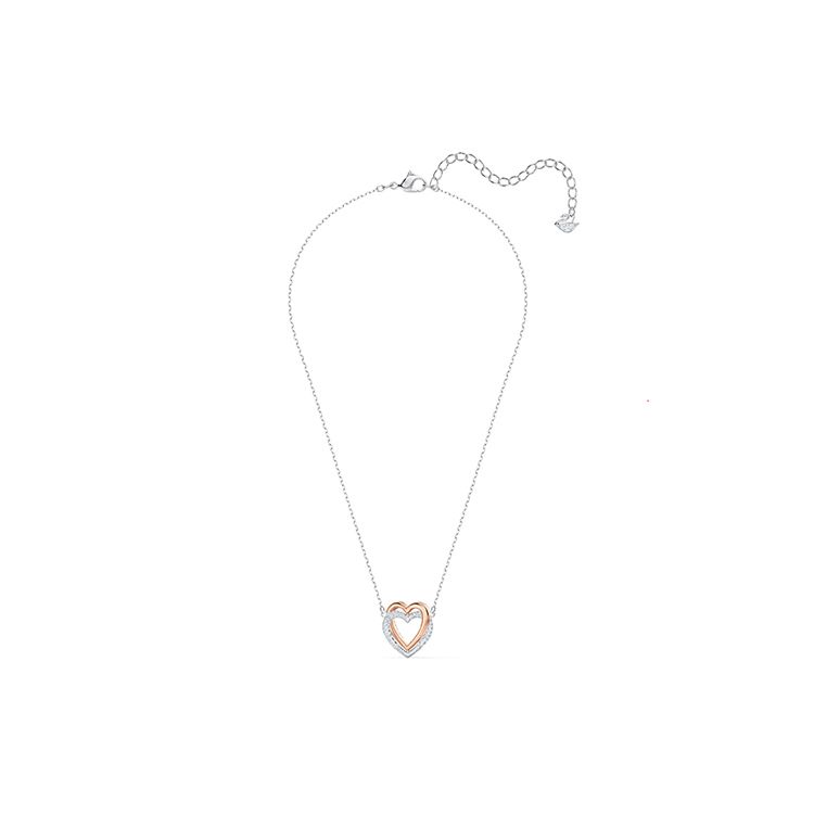 Swarovski Swa Infinity Double Heart Necklace Women necklace 5518868