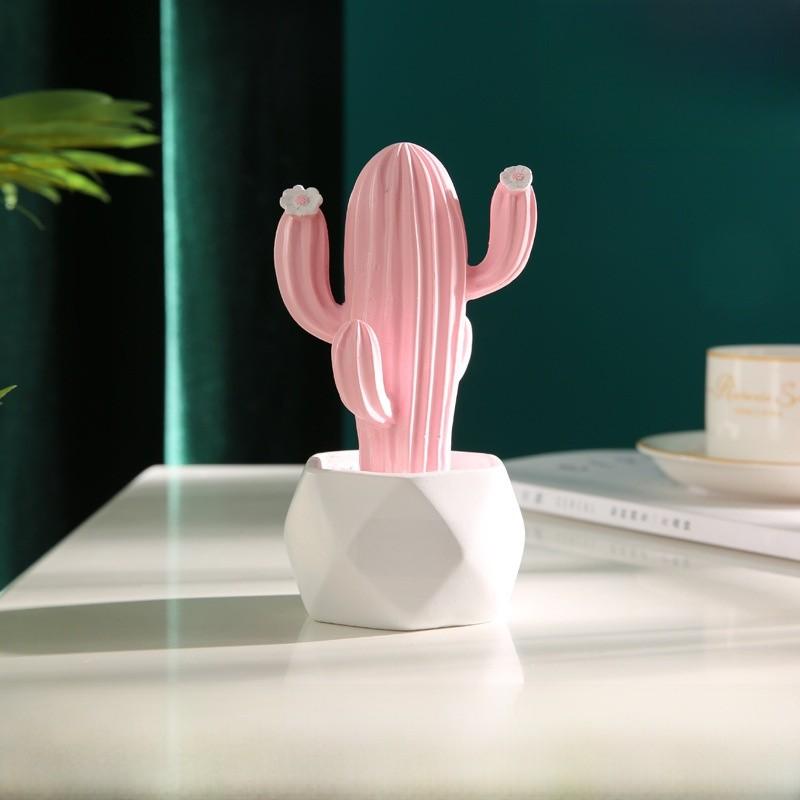 Resin Cactus Ornament For Creative Home Decoration Gift For Childrens Gift Day