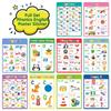 Phonics, English Words, Cards, Letters, Educational Worksheets, Early Childhood Posters, Classroom Decoration