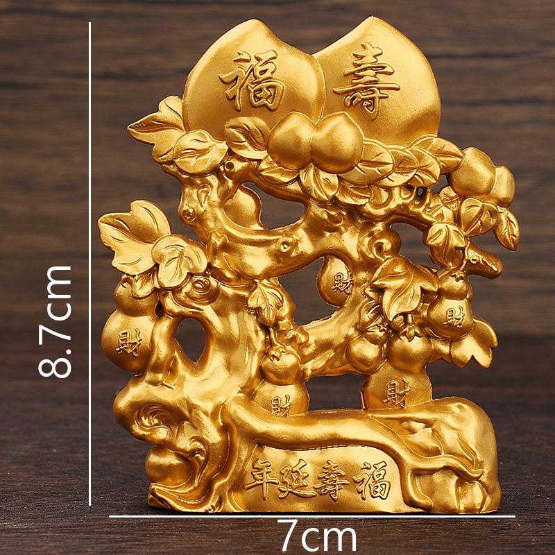 

Металлическая прочная долговечность персик орнамент металлическое ремесло Шоубинаньшань тыква подарок на день рождения прихожая гостиная орнамент