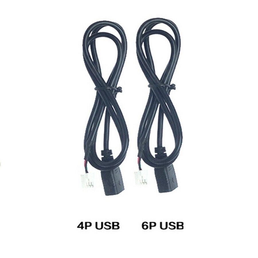 Car USB Cable Adapter Stereo 2pcs 75CM Accessories Connector