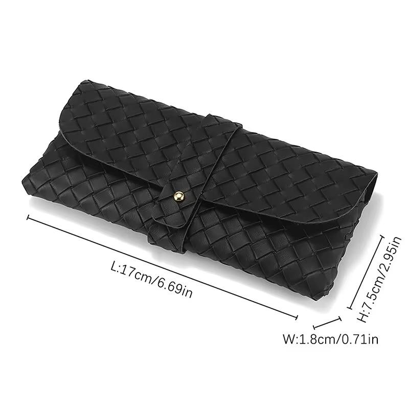 Leather Glasses Case Snap Rope Belt Portable Sunglasses Glasses Case Storage Box Sunglasses Case