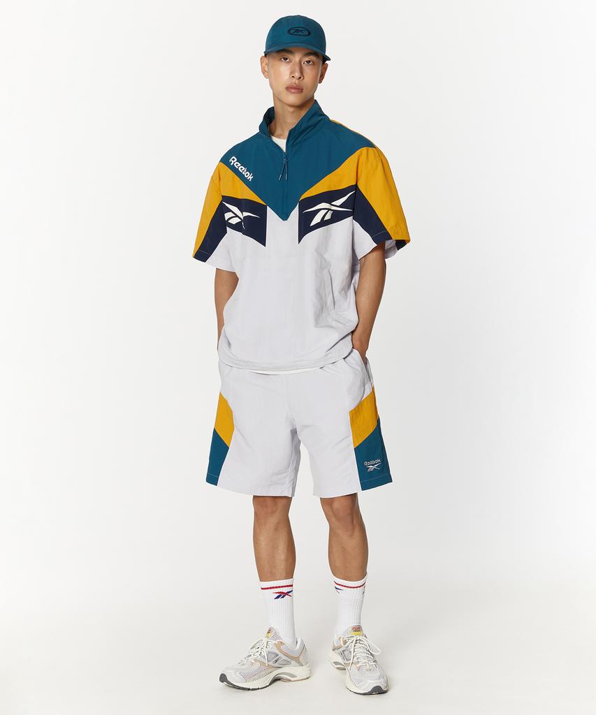 Reebok Twin Vector Short Sleeve Anorak - Green