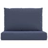 2 Piece Pallet Cushion Set Navy Blue Fabric