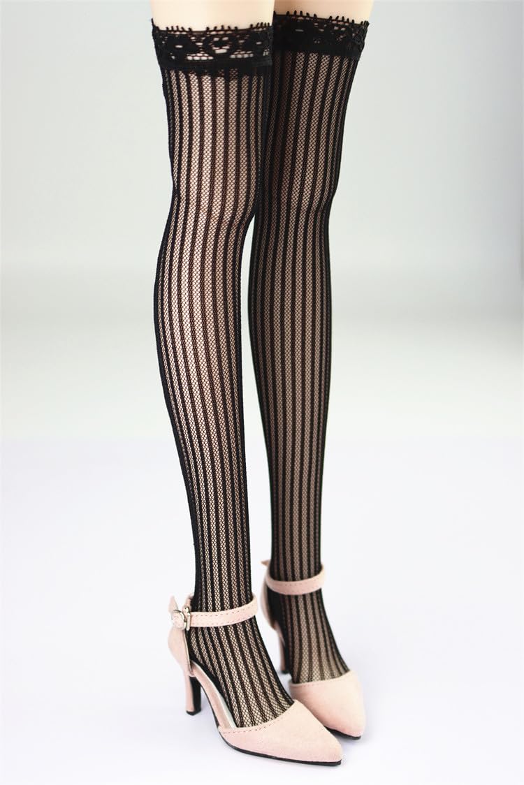 

HAMRETHYPPZ BJD Clothing BJD Vertical Striped Sexy Fashion BJD Vertical Striped Thin Black Black Sexy Stockings and Body Not Black 1/3 1/4 1/6 чорний