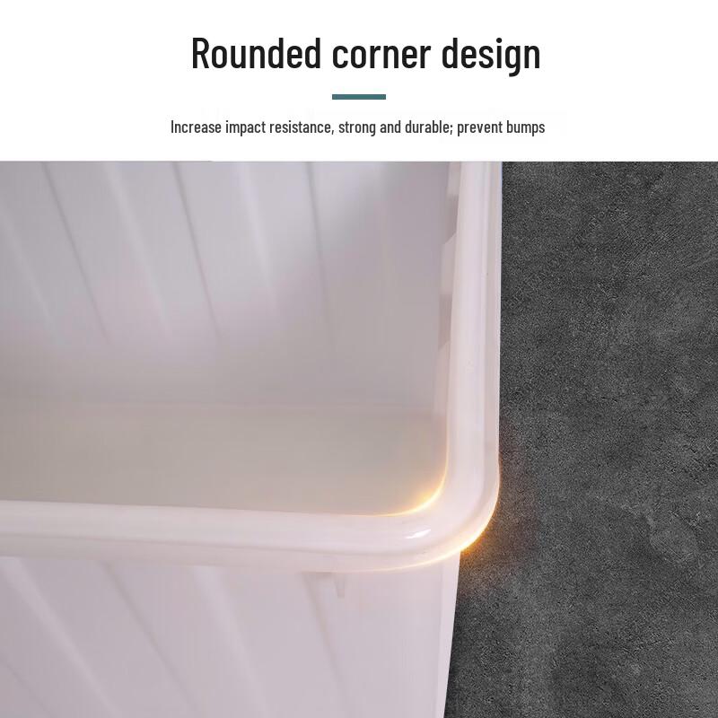 50L White PP Multipurpose Storage Tank with Lid
