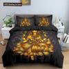 Buddha Bedding Set Indian Religion Buddhism Meditation Mandala Duvet Cover Smile Buddha Floral Soft Quilt Cover Queen King Size