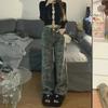 Hot Girl Camouflage Casual Jeans - European & American Style Streetwear for Autumn/Winter