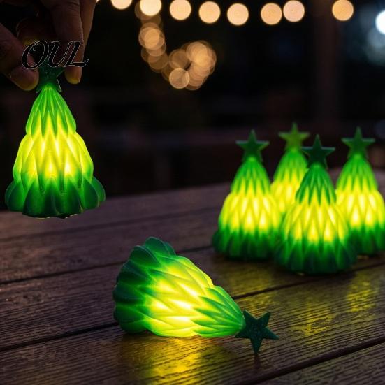 Decorative Tree for Dorm Christmas Lamp, Light Up Mini Xmas Night Light, Festive Atmosphere Battery Operated Holiday Tabletop Decoration Winter Indoor