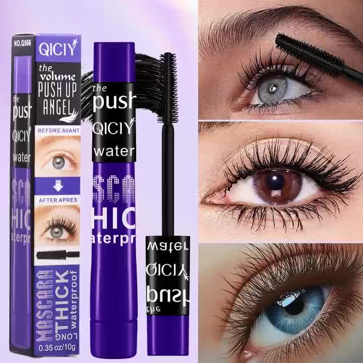 Two-Color Curling Volumizing Mascara, Natural Lengthening, Long-Lasting, Black & Brown. Anti-Fade, Anti-Clumping, Quick-Drying, Easy To Apply