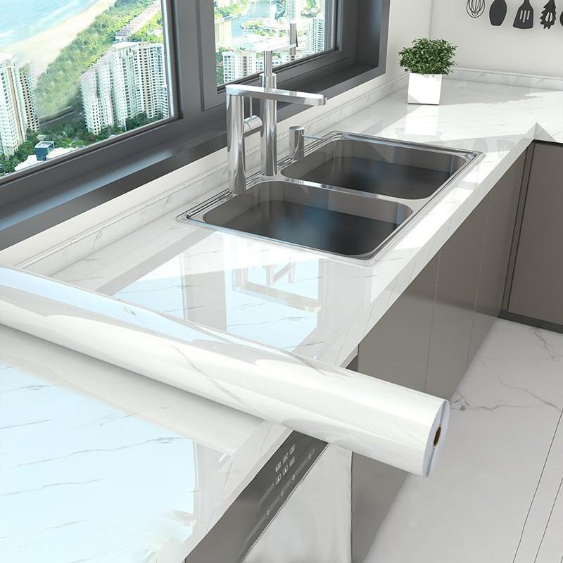 

55СМ Наклейки для реновации шкафа Утолщенные Самоклеящиеся Водонепроницаемые и Влагостойкие Кухонные Обои Домашний Декор Стена 55cmX1m