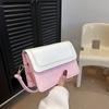 Fashion Texture Single Shoulder Messenger Bag Women's 2025 Spring New Versatile Ins Temperament Small Square Bag Simple