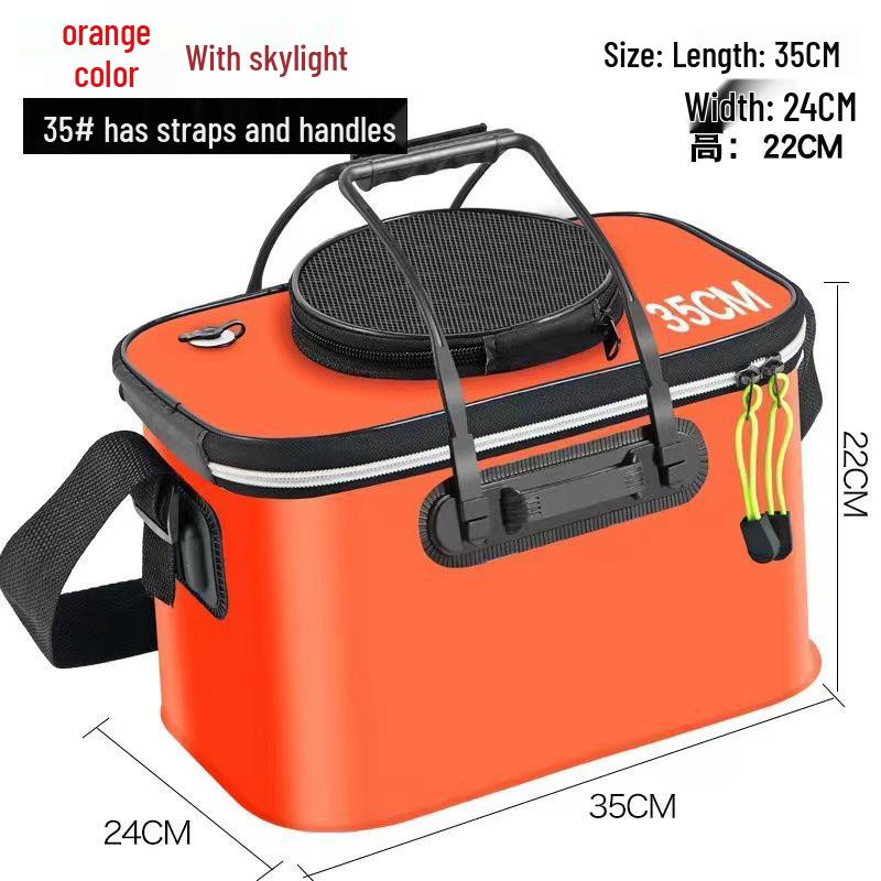Foldable EVA Fishing Bucket with Fish Protection and Multi-Purpose Design