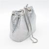 Womens Sequin Aluminum Foil Bucket Bag Shoulder Crossbody Evening Clutch Handbag