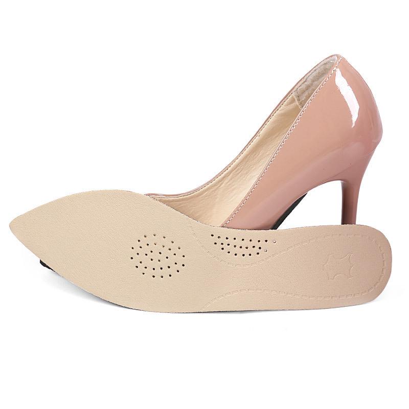 Pointed Toe Leather High Heel Cushion Inserts for Women - Breathable, Sweat-Absorbent, Soft, Shock-Absorbing, Anti-Slip