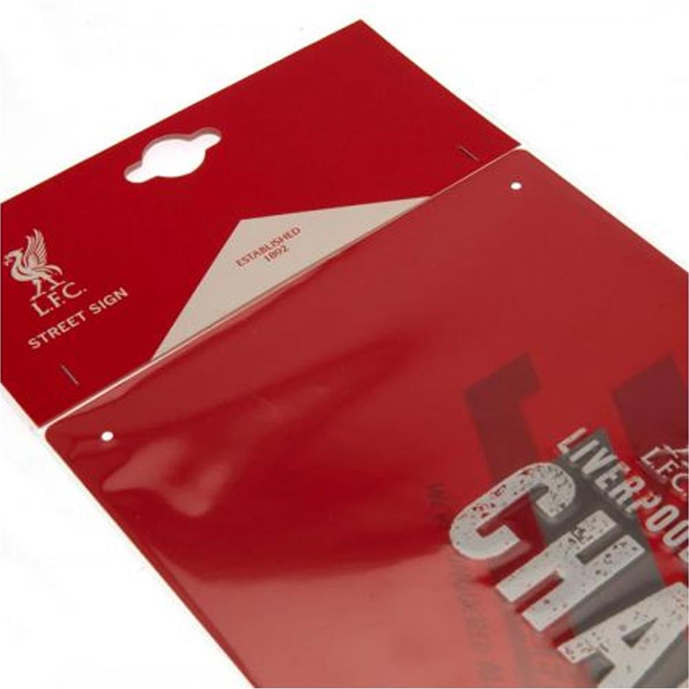 Liverpool FC Champions Of Europe Metal Street Sign