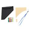 16 Pijpen C Toets Panfluit Traditioneel Chinees Instrument Heldere Klank Panfluit Voor Beginners Professionele Muzikanten Beige