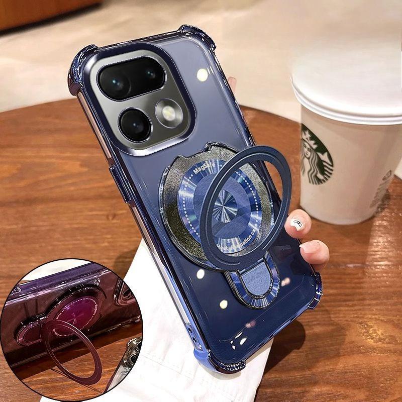 Case For Realme 16 Pro Plus Fashionable High-end Airbag Anti-slip Magnetic Stand Cover For Realme16 Pro Shockproof Funda