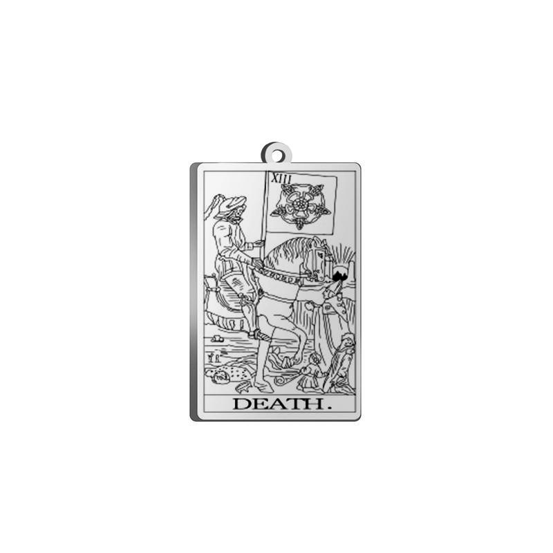 Dawapara Tarot Card Charms for Jewelry Making Astrology Tarot Cards Major Arcana Magic Amulet Stainless Steel Pendants