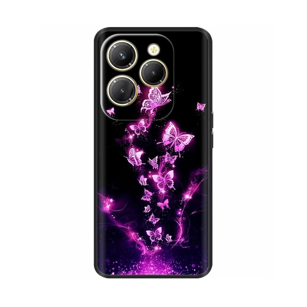 Für Infinix Hot 40 Pro Hülle Stoßfestes Silikon Weiche Handyhülle Rückseite für Infinix Hot 40 Pro Hot40 40i Hot40i Hüllen Fundas