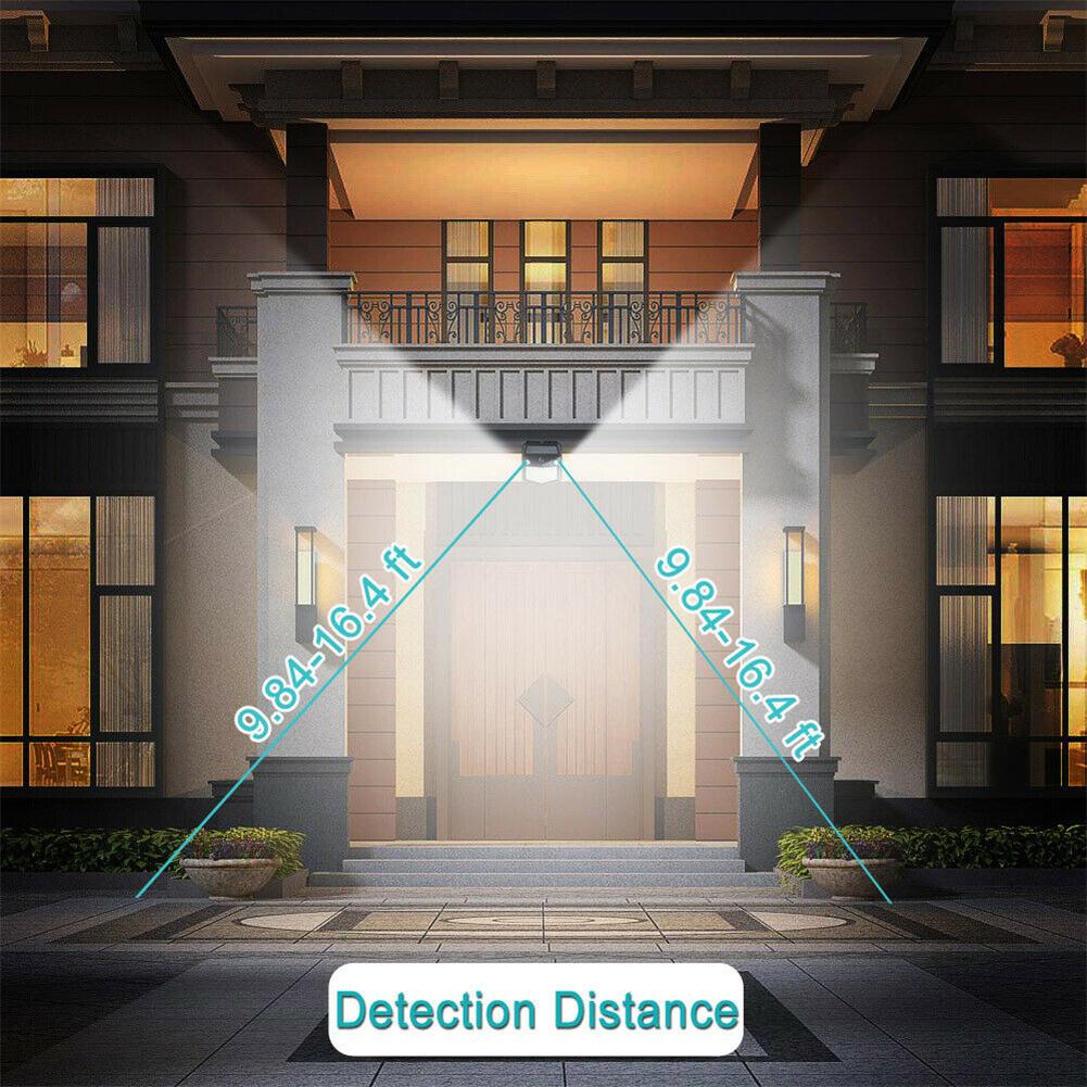 160 Led Solar Power Wall Light Pir Motion Sensor Security Outdoor Garden Wall Lamp