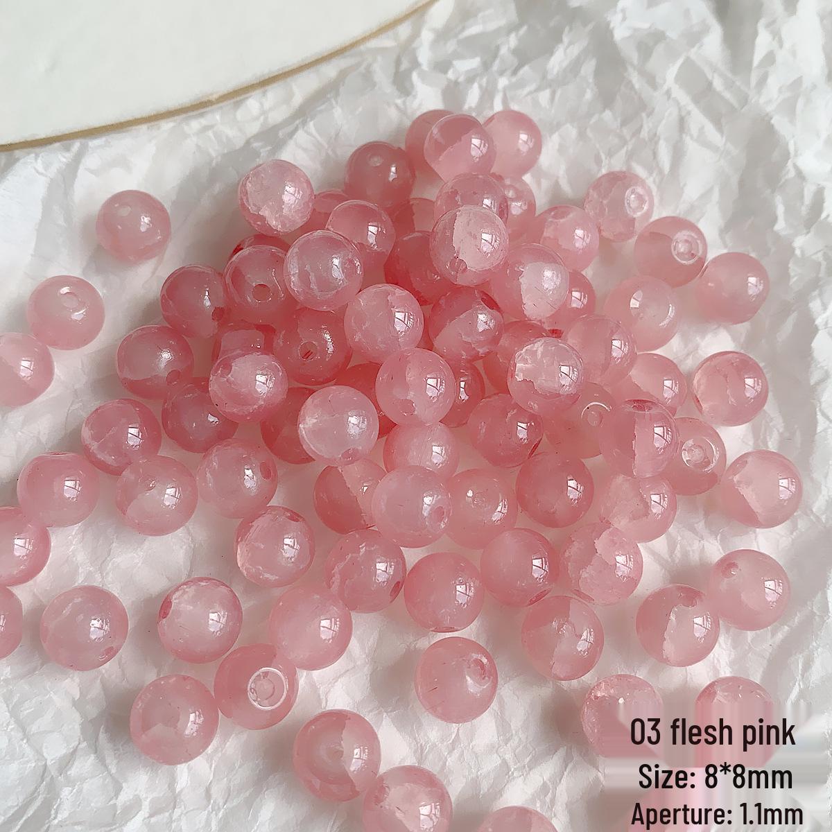 

Круглые бусины из дробленого стекла в стиле соли 8 мм для изготовления украшений своими руками: Аксессуары для браслетов и ожерелий