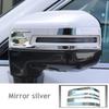 for HAVAL DARGO 2025 2024    Rearview Mirror Sticker Trim Deco Protector Stainless Steel Accessories