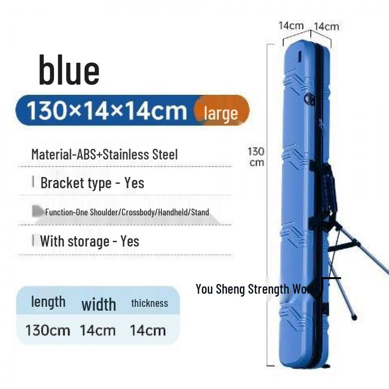 New Lightweight Multifunctional Fishing Bag: Waterproof Hard Shell for Rods, Gear, and Umbrella