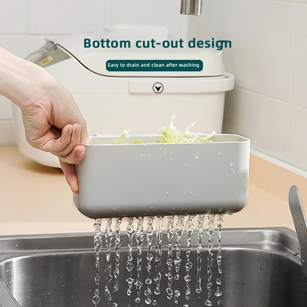 Kitchen Sink Drain Basket Leftover Soup Strainer Rack Fruit Vegetable Quick Drain Strainer Garbage Filter Kitchen Sink Organizer
