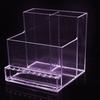 Plastic Nail Bits Grinder Storage Rack Transparent 3 Row 10 Holes Empty Machine Organizer Drill Machine Organizer Stand Display