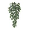 Nordic Style High Simulation Turtle Leaf & Bamboo Vine Hanging Basket for Indoor Ceiling Decor