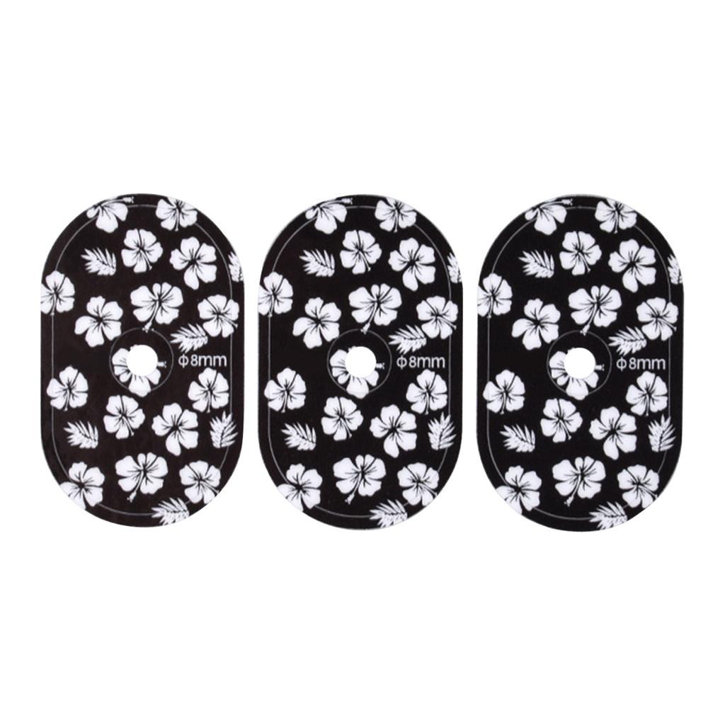 3Pcs Bicycle Tire Valve Sticker Universal Bike Valve Pad Sticker Tire Air Nozzle PVC Sticker Valve Decal Protector Cover