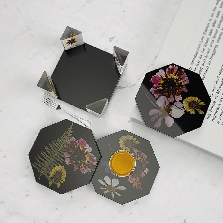 Multipurpose Lovely Octagonal Shaped Flexible Sturdy Silicone Mould Accessory for Crafting Coasters and Home Adornments