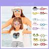 New Ocean Mermaid Fruit Paper Glasses For Children's Summer Party Decorations Colorful Printed Paper Eyewear Prop