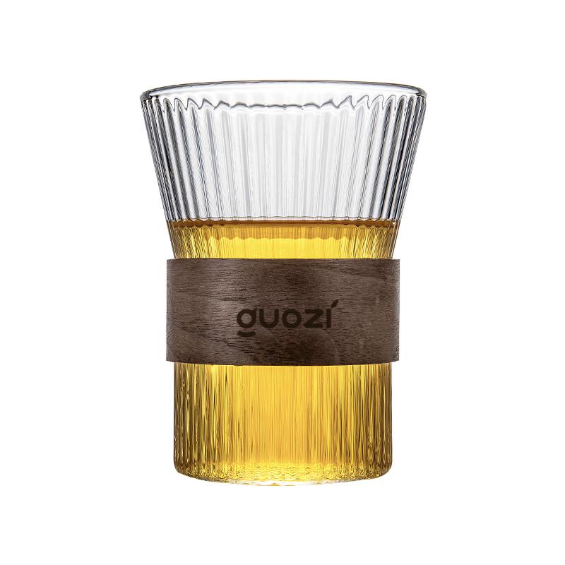 GUOZI GZ-S65 Borosilicate Glass Teacup Set, 320ml (Set of 2)