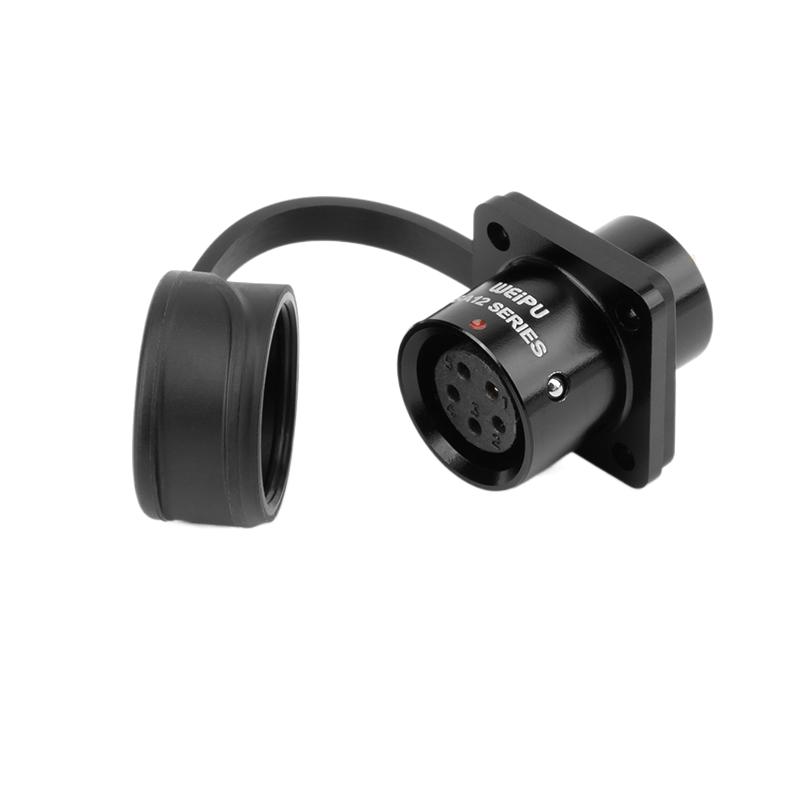 WEIPU SA12 Waterproof M12 Connector 2 3 4 5 6 7 9 Pin Industry Electric Male Plug Panel Mount Female Socket AC/DC Power Adapter