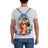 Custom One Pieces Drawstring Backpack Bags Men Women Lightweight Manga Gym Sports Sackpack Sacks for Shopping