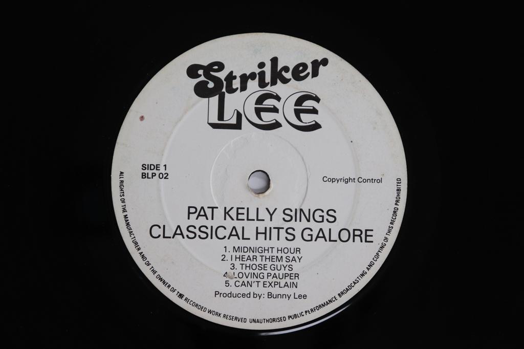 LP Record PAT KELLY - Sings Classical Hits Galore BLP002 STRIKER LEE UK Reggae, Ska & Dub Used