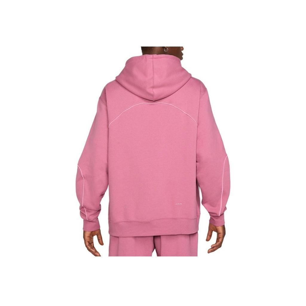 Nike Solid Color Hooded Pullover Loose Long Sleeve Sweatshirt Unisex Sweatshirt Pink FN7659-667