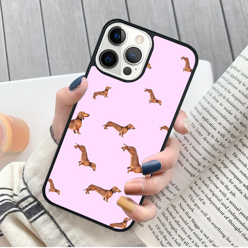 Sausage Dog Dachshund Art Phone Case for iPhone 17 Air 16 15 14 12 13 PLUS 11 PRO MAX Cover Fundas Shell coque