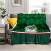 Mexico Football Crest Blanket Outdoor Flannel Blanket for Camping, Hiking, Garden Parties, Picnic Essentials,gift for family and friends