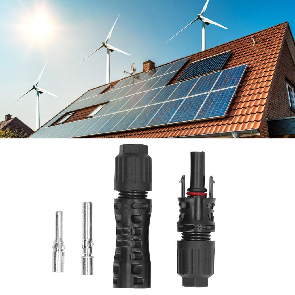 Solar Connectors Brass PC Waterproof Cable Panel 1500V Connector for Power Generation