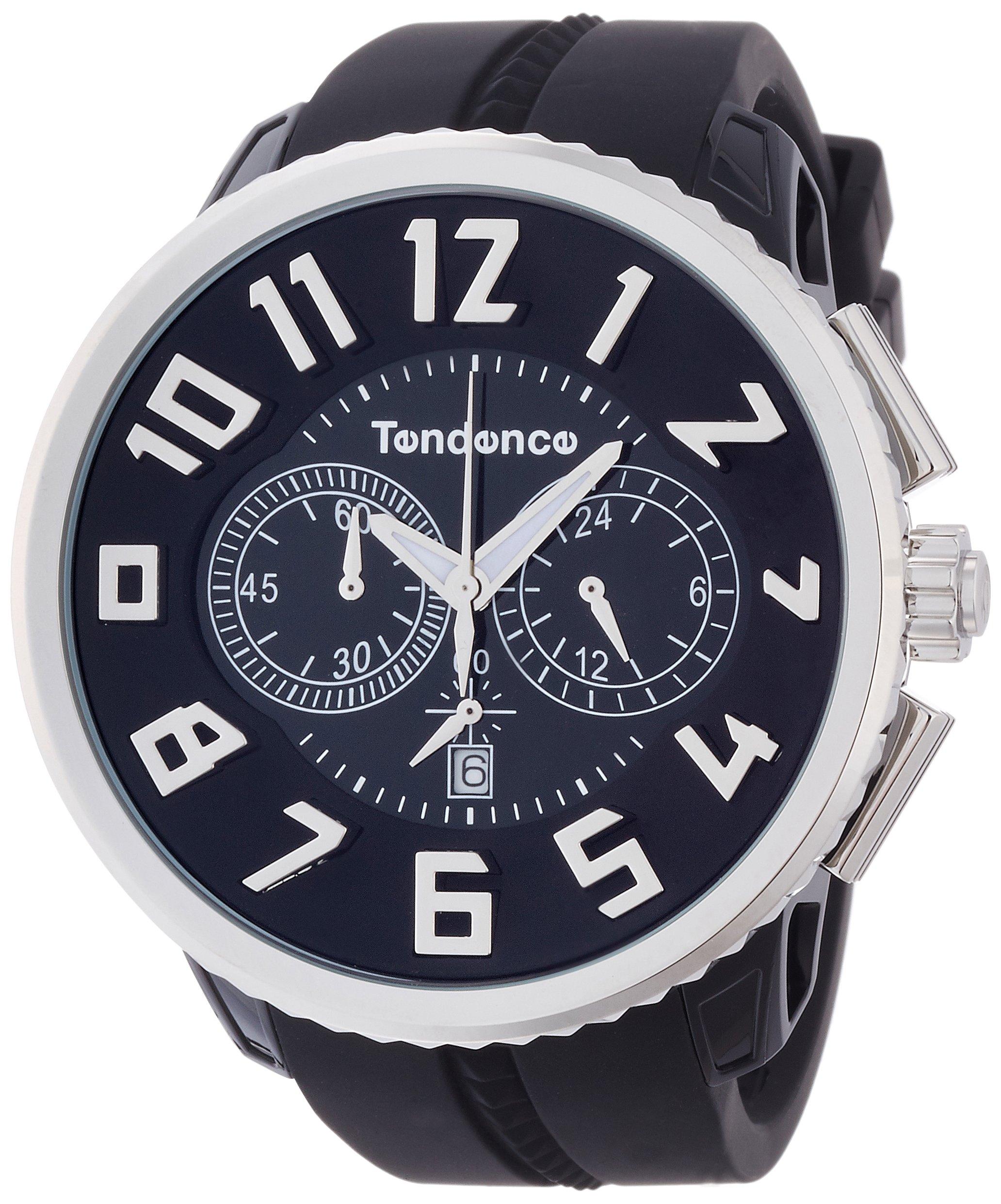 

Годинник Gulliver Round Chronograph Gulliver Round Chronograph Чорний циферблат Нержавіюча сталь Мінеральне скло Кварцовий годинник 51 мм TG046013 [Tendence] Чоловічий