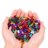 100PCS Colorful Hair Jewelry Rings Multicolor Braid Decoration Rings  For Women And Girls