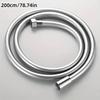 1pc Bathroom Shower Pipe Faucet Extension Pipe PVC Shower Head Shower Hose Flexible De Douche Bath Shower Hose Pipe 2m