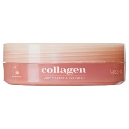 MISSHA Airy Fit Collagen Lifting Face & Eye Patch 60pcs Hydrogel Care Patch 60pcs