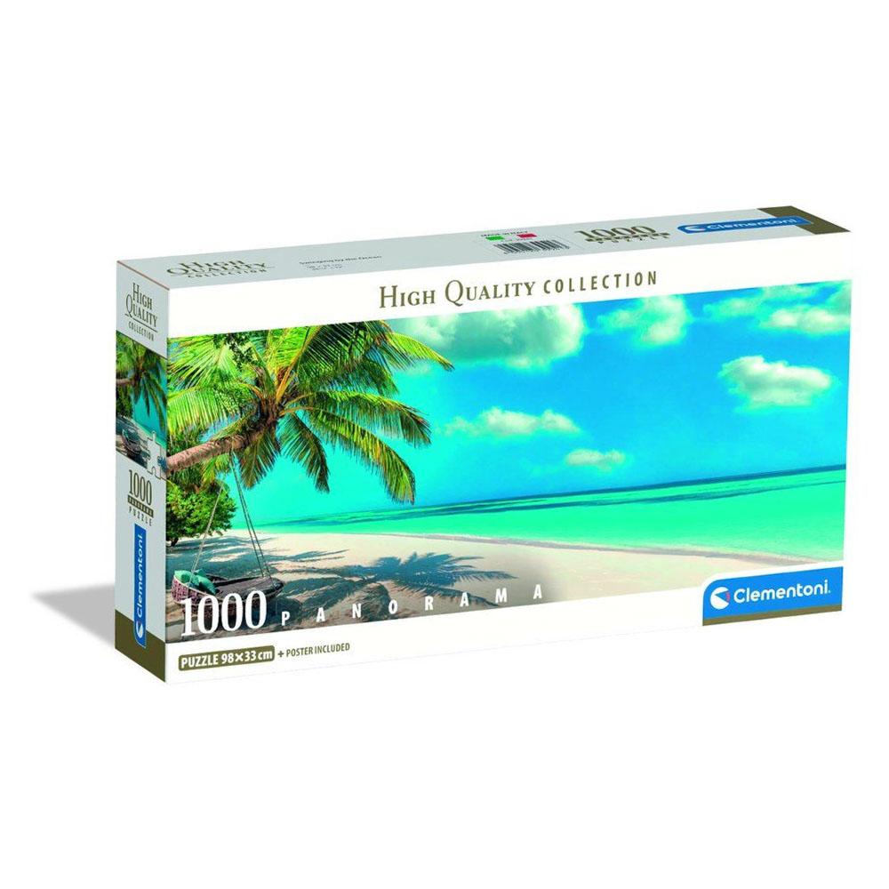 1000-Piece Puzzle. Panorama Compact Swinging by the Ocean