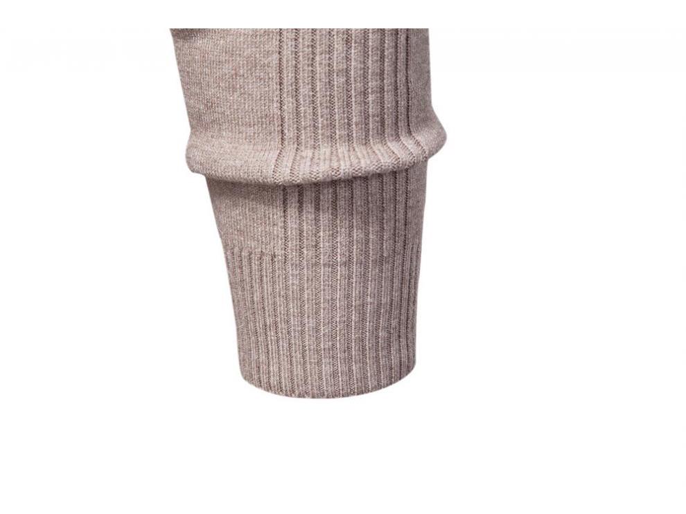 European Chic Men's High-Neck Sweater: Autumn/Winter 2025 Light Luxury Knitwear, High-End Base Layer