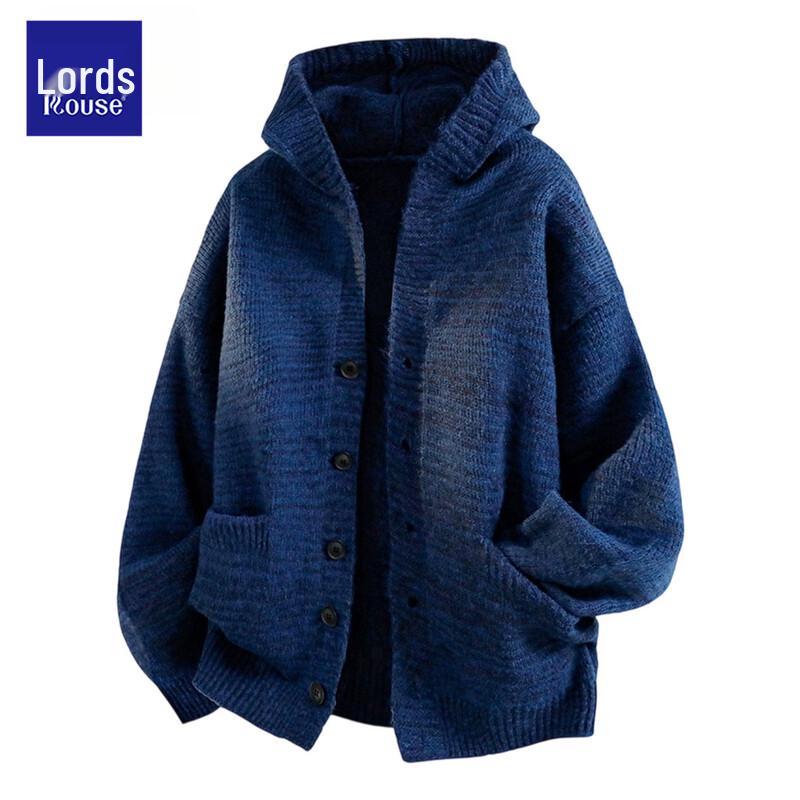 Men's Oversized Knit Cardigan Jacket - Old Money Style