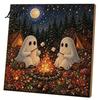 Dark Aesthetic Crafting Halloween Faux Pearl Art DIY Kit Spooky Cute 3D Beads Painting Crafts Diamond Kit for Adults Beginners Seasonal Wall